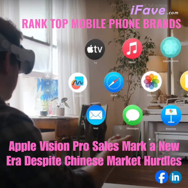 Text overlay highlighting key points on Apple Vision Pro's market performance